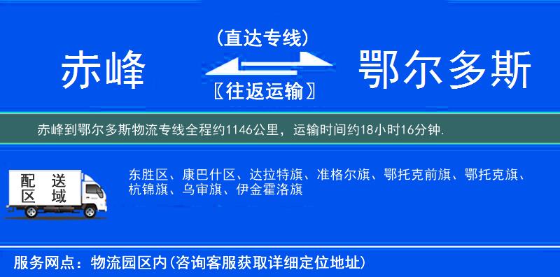 赤峰到物流專線