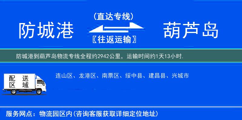 防城港到物流專線