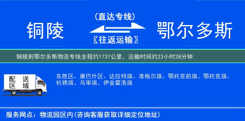 銅陵到物流專(zhuān)線(xiàn)
